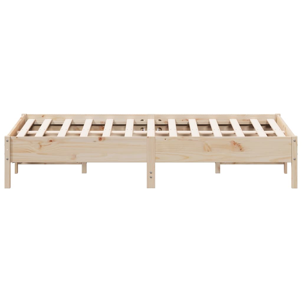 Bed Frame without Mattress 160x200 cm Solid Wood Pine