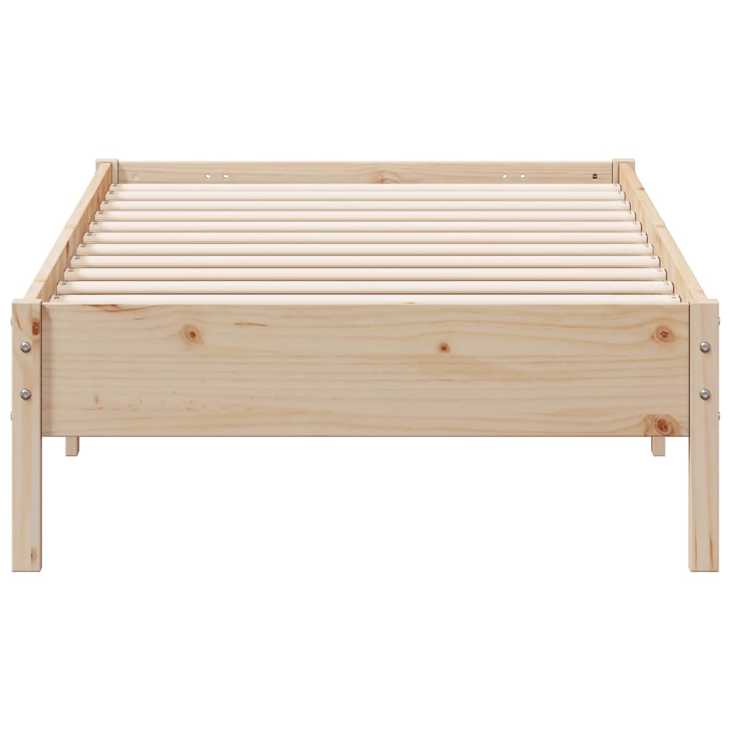 Bed Frame without Mattress 100x200 cm Solid Wood Pine