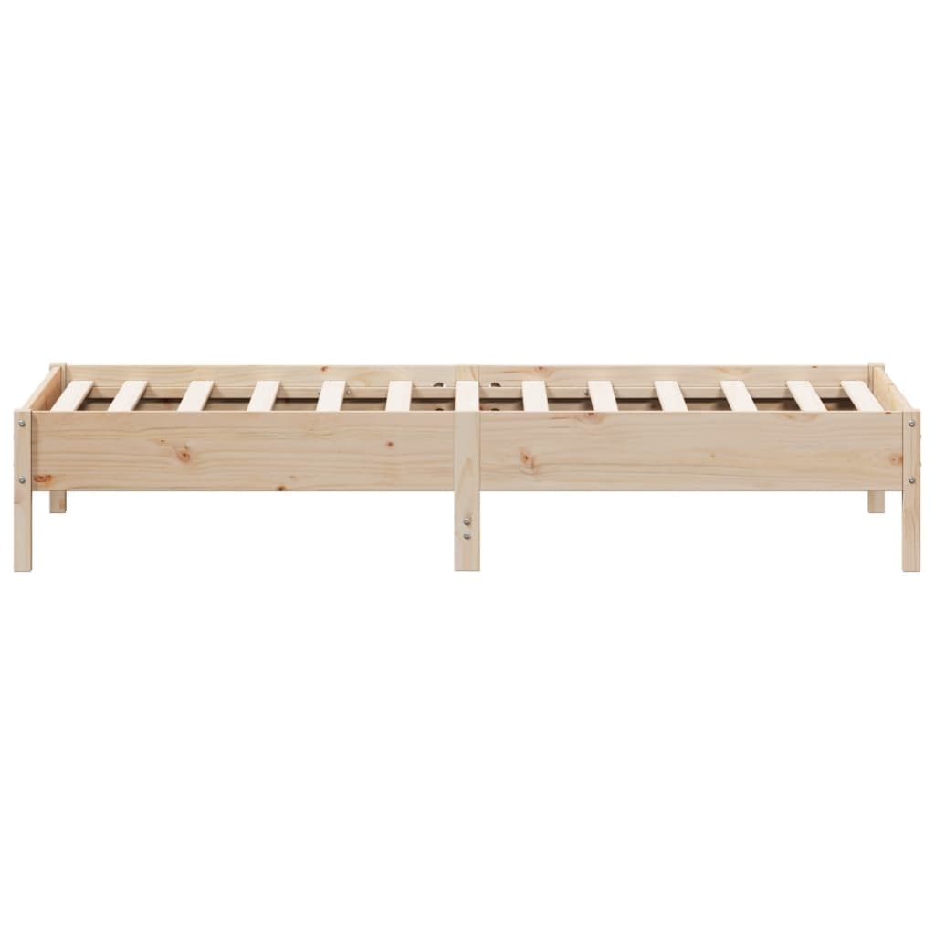 Bed Frame without Mattress 100x200 cm Solid Wood Pine