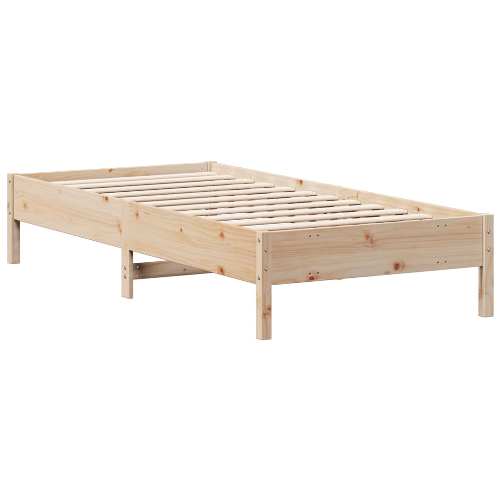 Bed Frame without Mattress 100x200 cm Solid Wood Pine