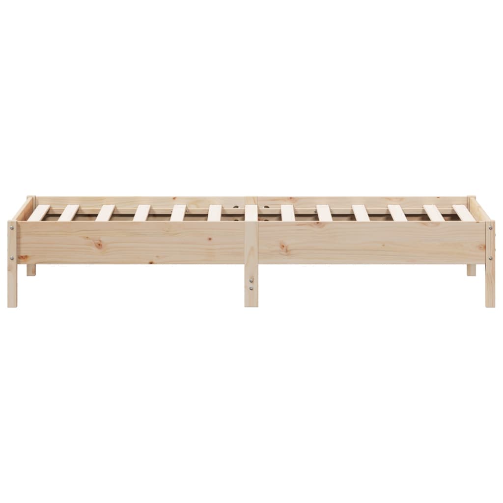 Bed Frame without Mattress 90x200 cm Solid Wood Pine