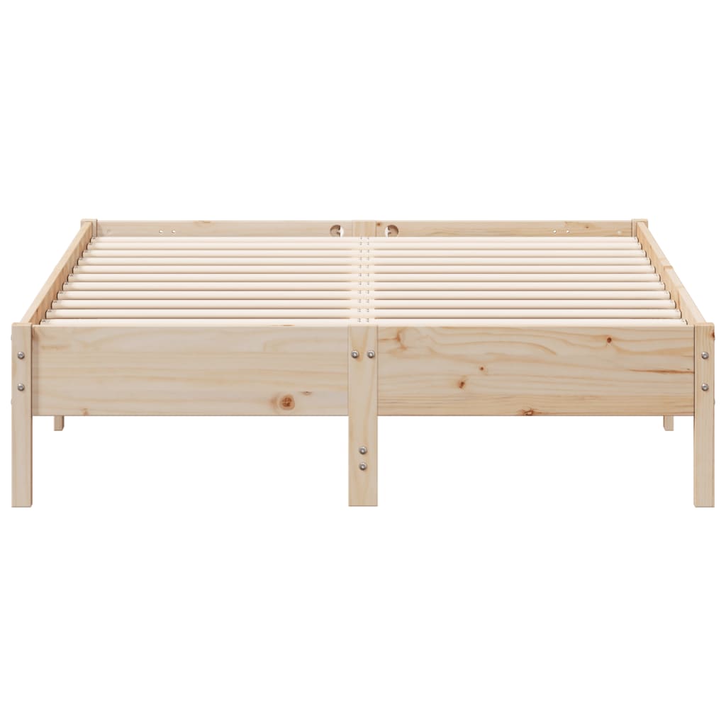 Bed Frame without Mattress 120x190 cm Small Double Solid Wood Pine