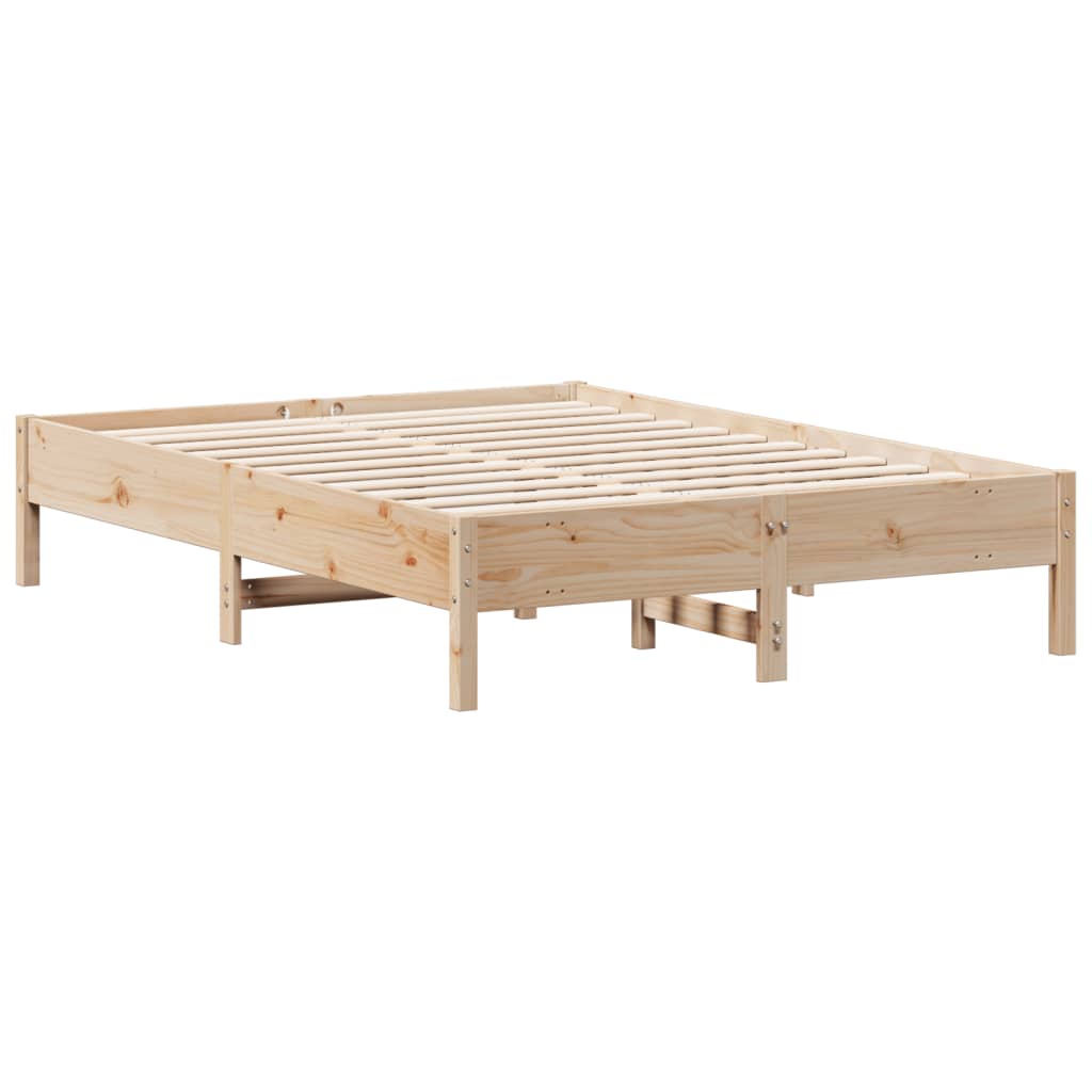 Bed Frame without Mattress 120x190 cm Small Double Solid Wood Pine