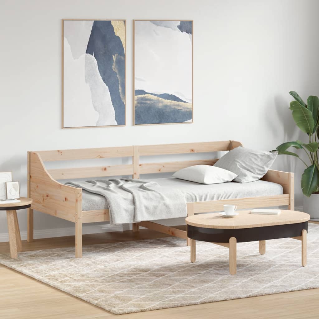 Day Bed without Mattress 90x200 cm Solid Wood Pine
