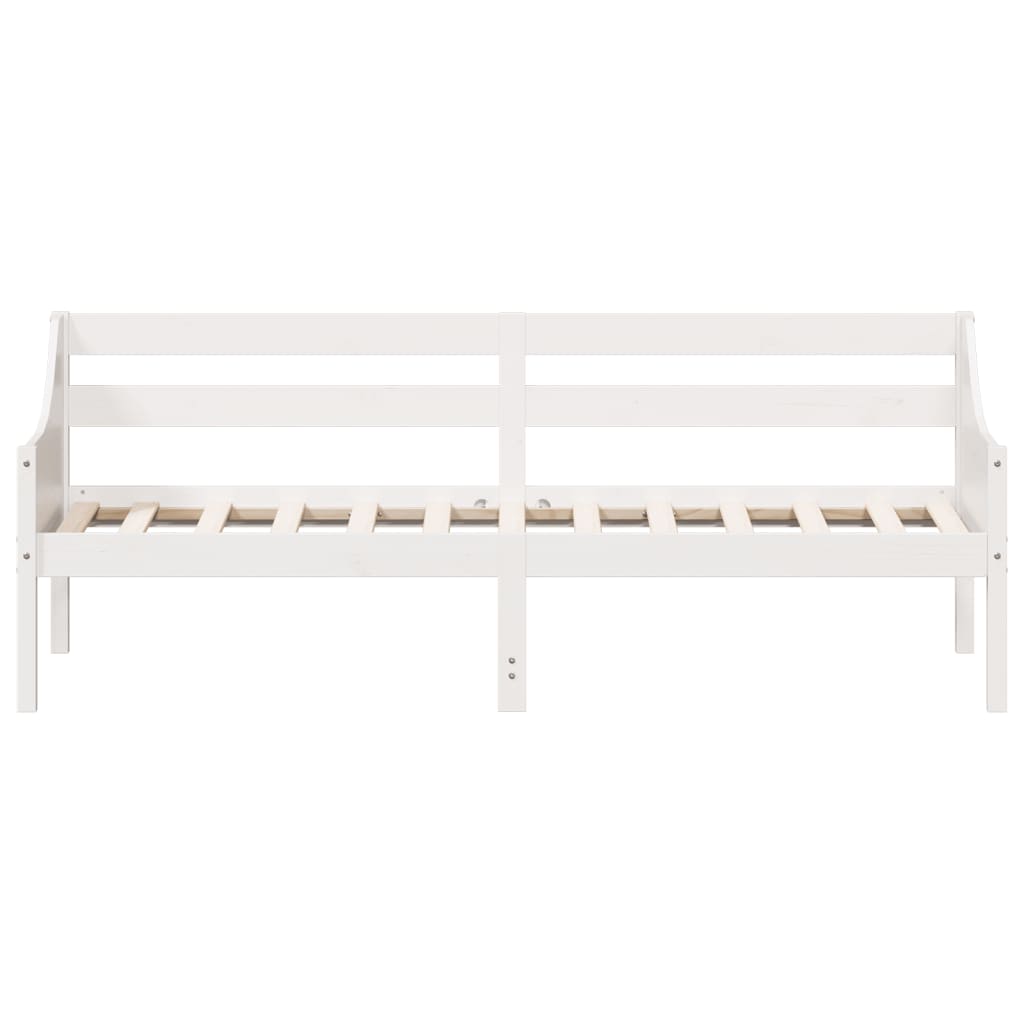 Day Bed without Mattress White 90x200 cm Solid Wood Pine