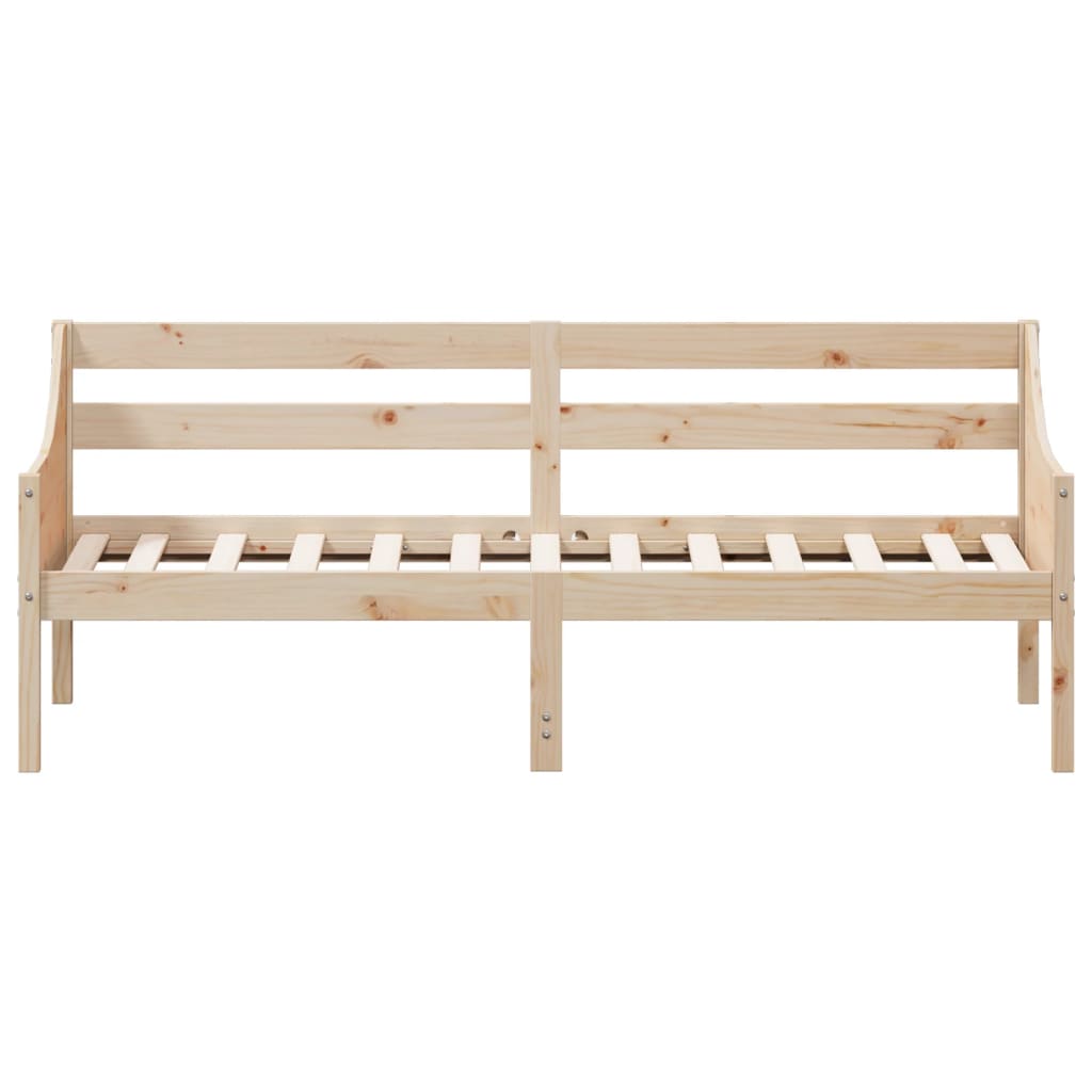 Day Bed without Mattress 75x190 cm Small Single Solid Wood Pine