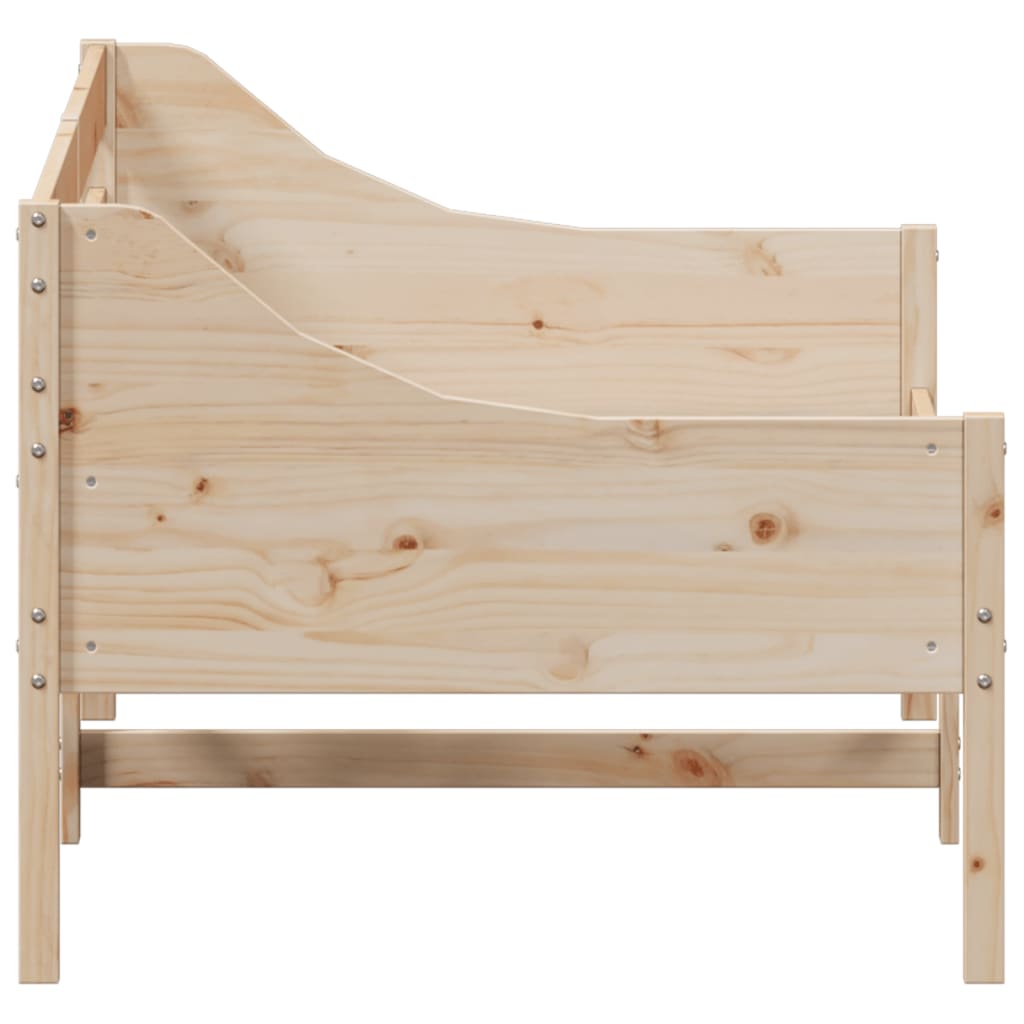 Day Bed without Mattress 75x190 cm Small Single Solid Wood Pine