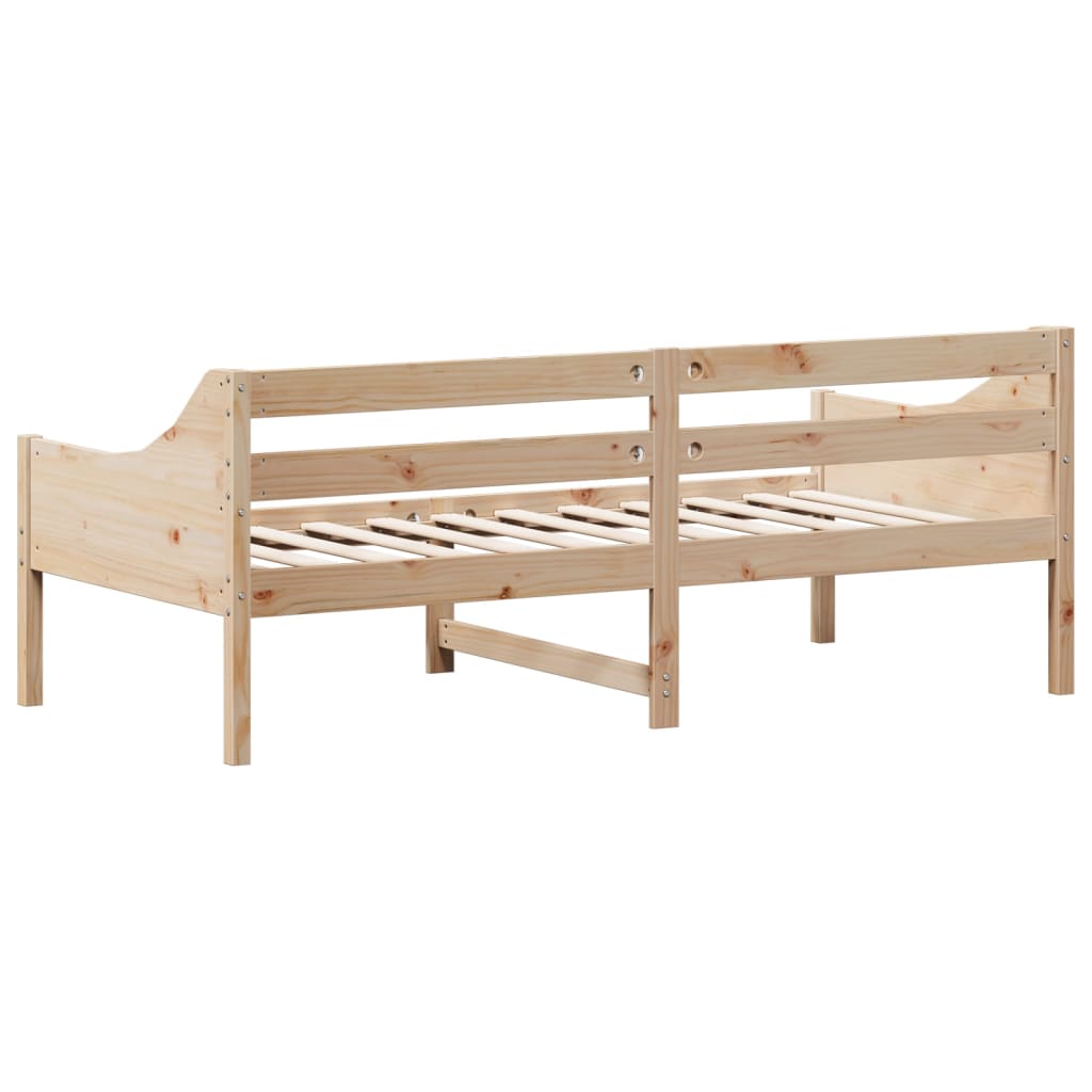 Day Bed without Mattress 75x190 cm Small Single Solid Wood Pine