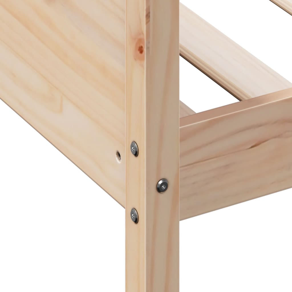 Day Bed without Mattress 75x190 cm Small Single Solid Wood Pine