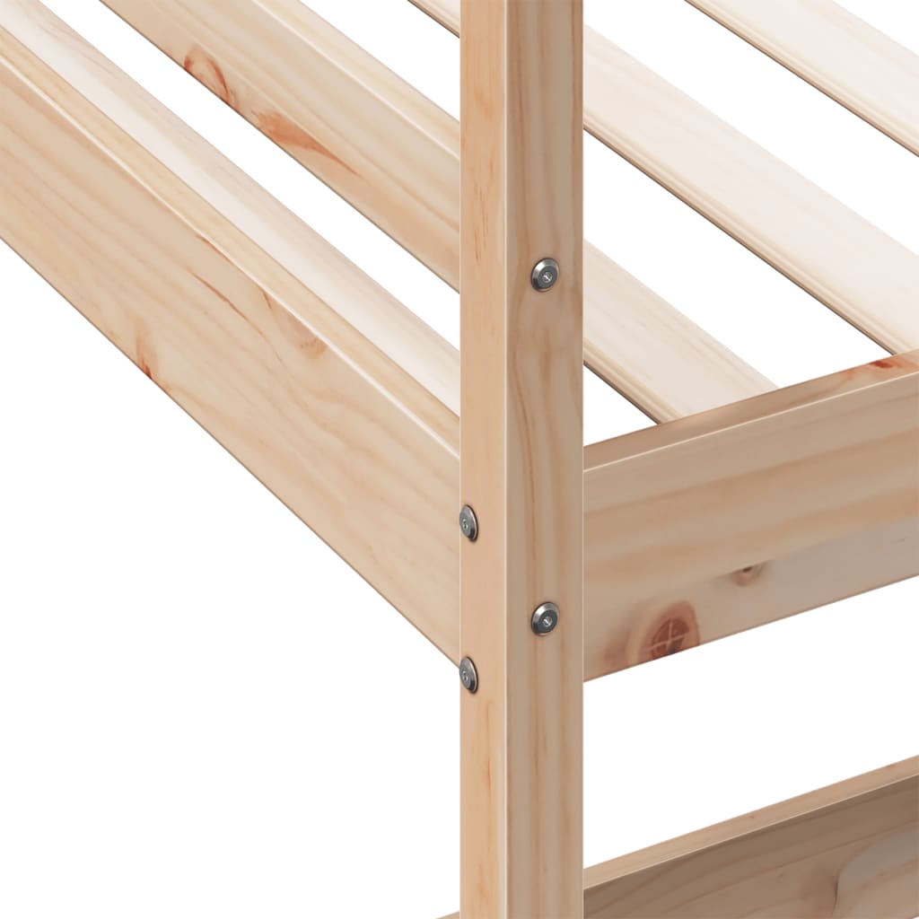 Loft Bed without Mattress 80x200 cm Solid Wood Pine