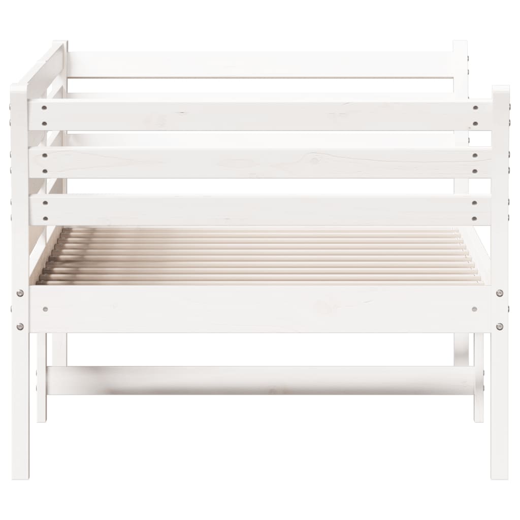 Day Bed without Mattress White 80x200 cm Solid Wood Pine