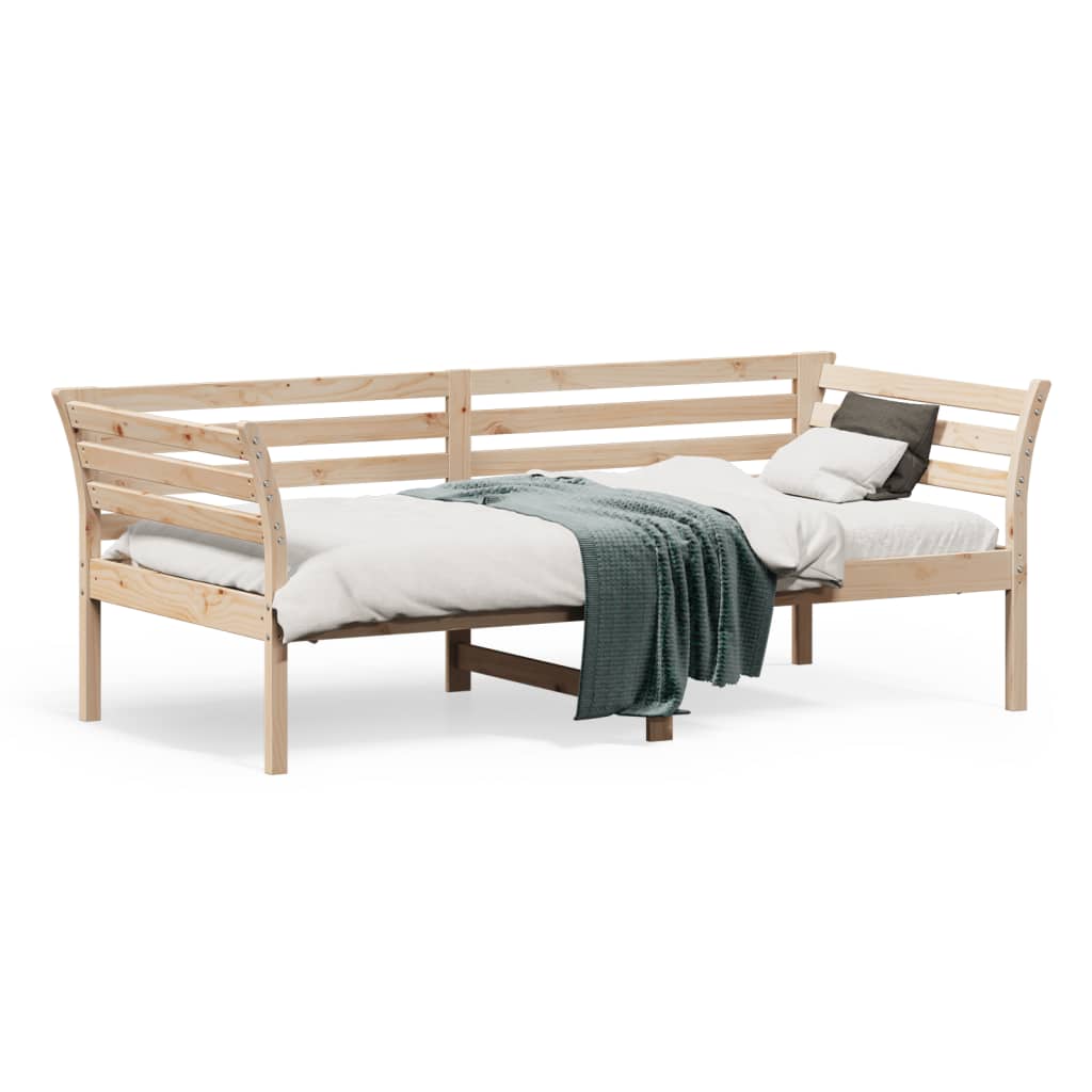 Day Bed without Mattress 75x190 cm Small Single Solid Wood Pine