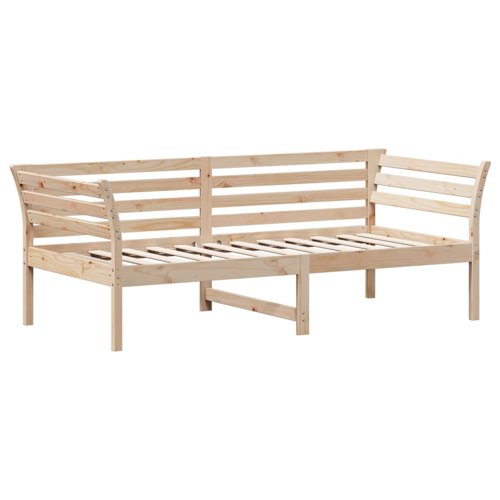 Day Bed without Mattress 75x190 cm Small Single Solid Wood Pine