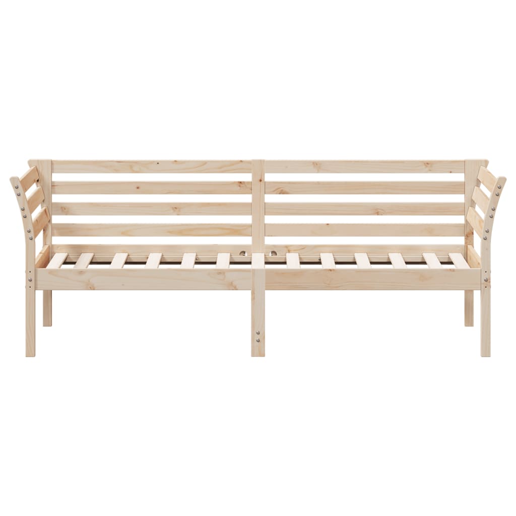 Day Bed without Mattress 75x190 cm Small Single Solid Wood Pine