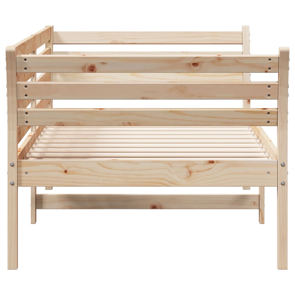 Day Bed without Mattress 75x190 cm Small Single Solid Wood Pine