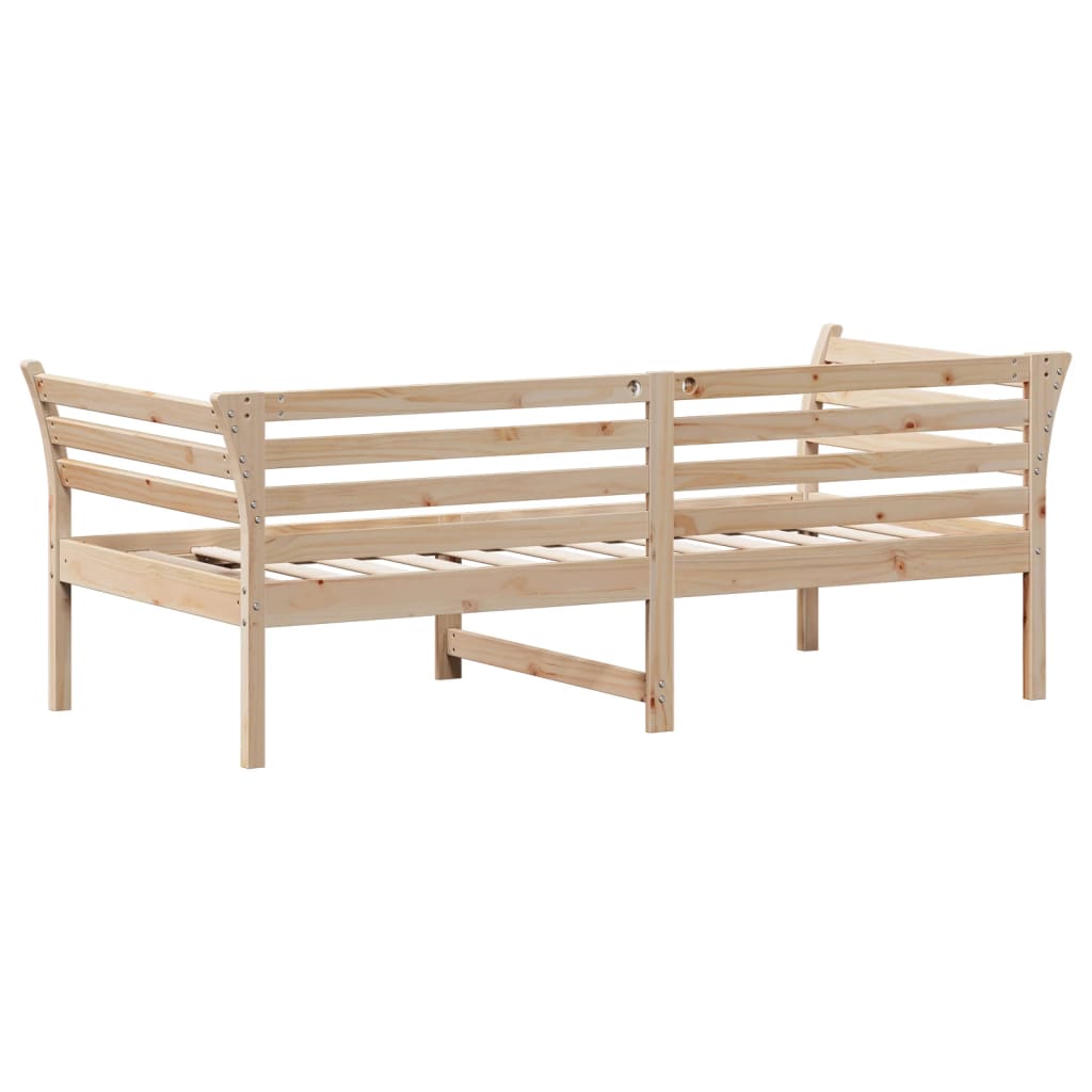 Day Bed without Mattress 75x190 cm Small Single Solid Wood Pine
