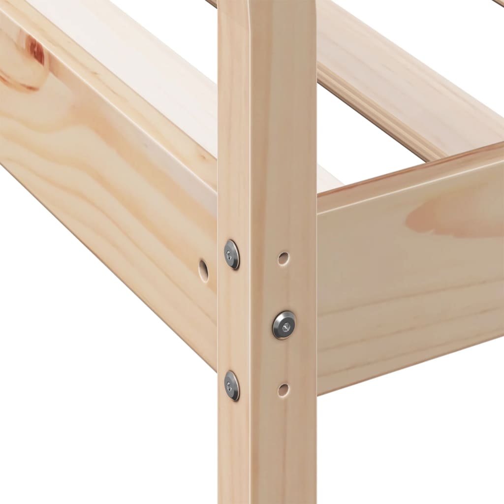 Day Bed without Mattress 75x190 cm Small Single Solid Wood Pine