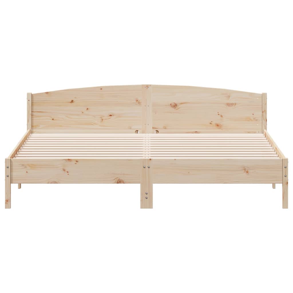 Bed Frame without Mattress 180x200 cm Super King Solid Wood Pine