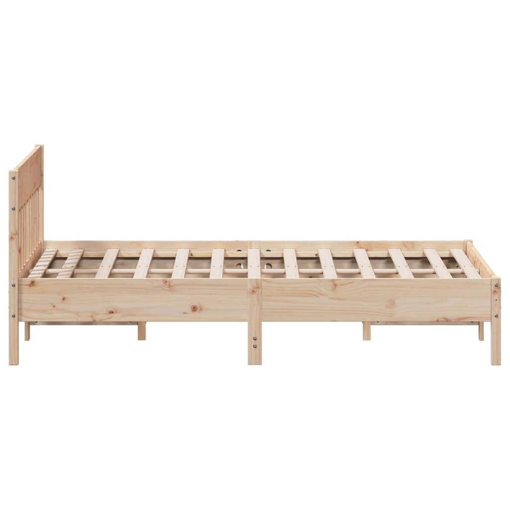 Bed Frame without Mattress 160x200 cm Solid Wood Pine