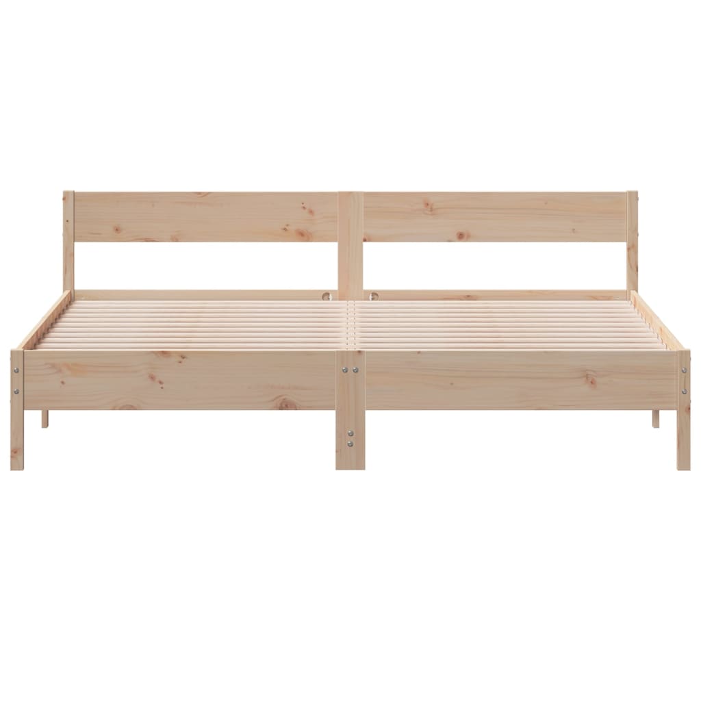 Bed Frame without Mattress 180x200 cm Super King Solid Wood Pine