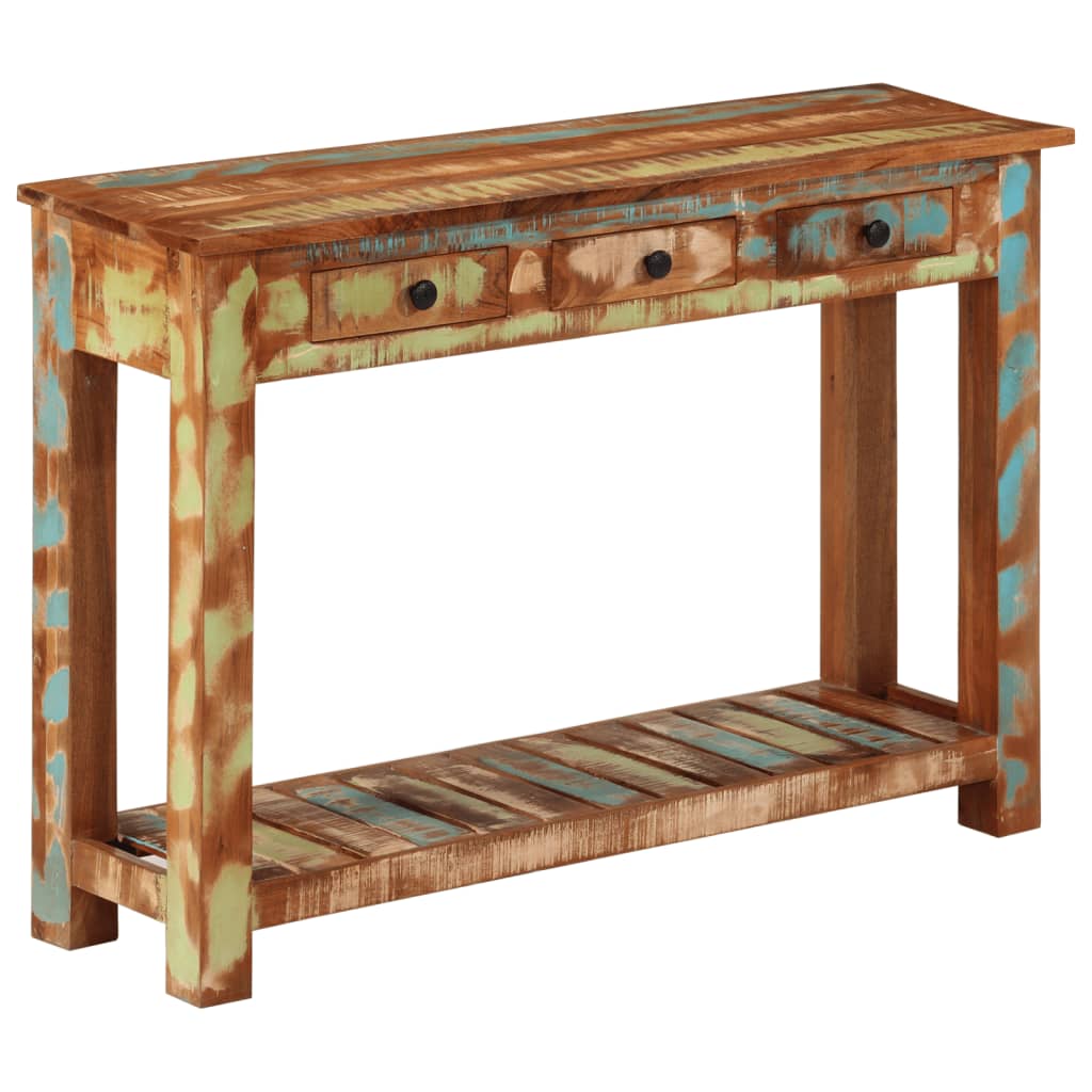 Console Table 110x30x76 cm Solid Wood Reclaimed