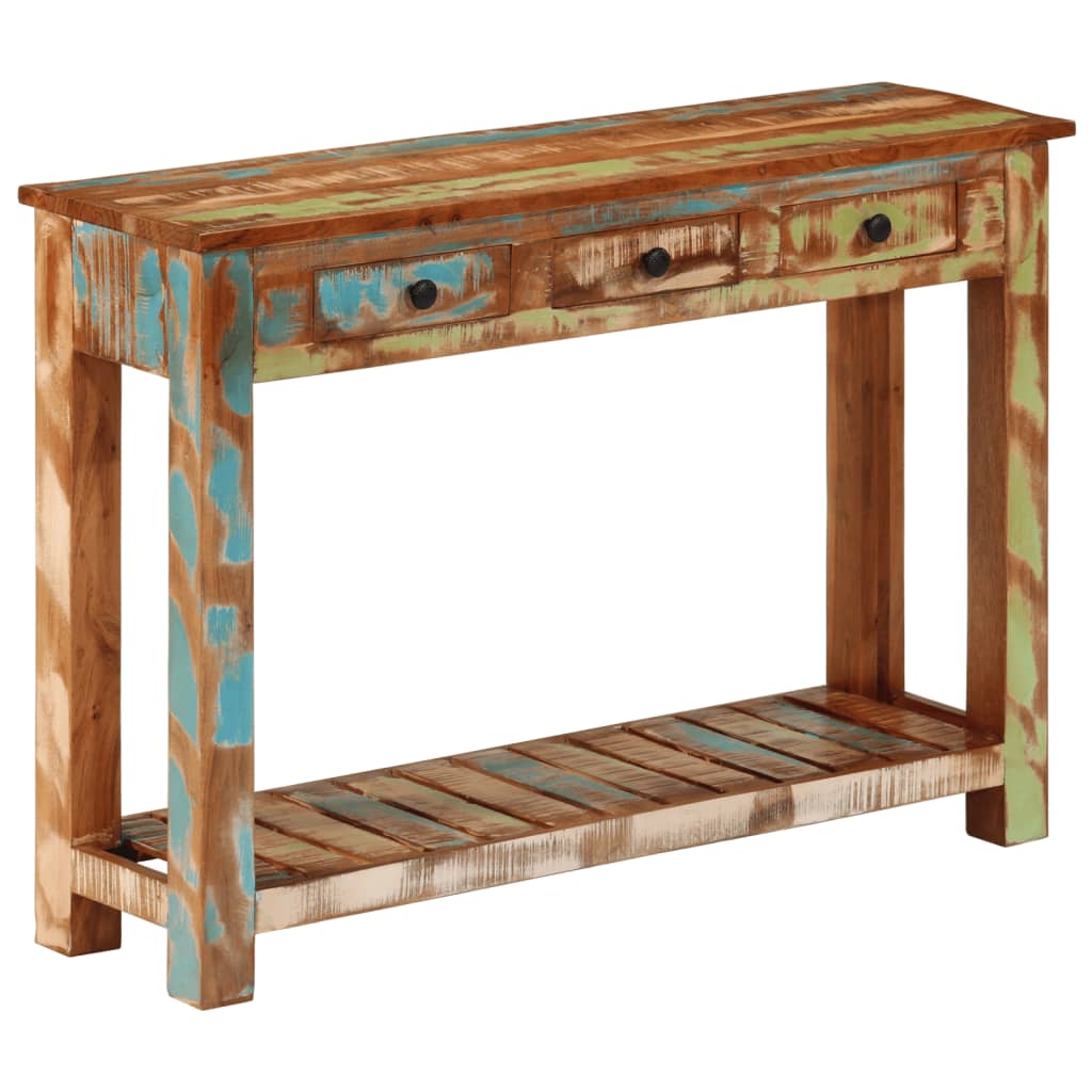 Console Table 110x30x76 cm Solid Wood Reclaimed