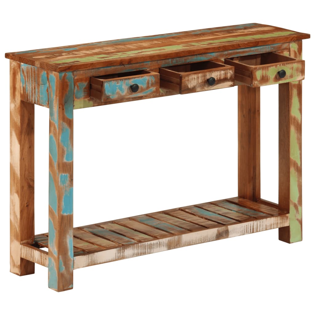 Console Table 110x30x76 cm Solid Wood Reclaimed