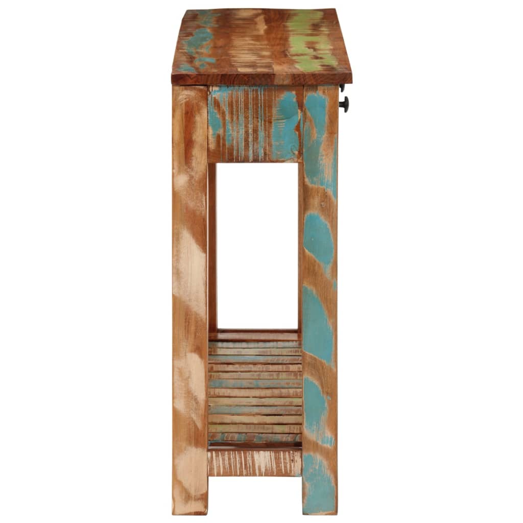 Console Table 110x30x76 cm Solid Wood Reclaimed