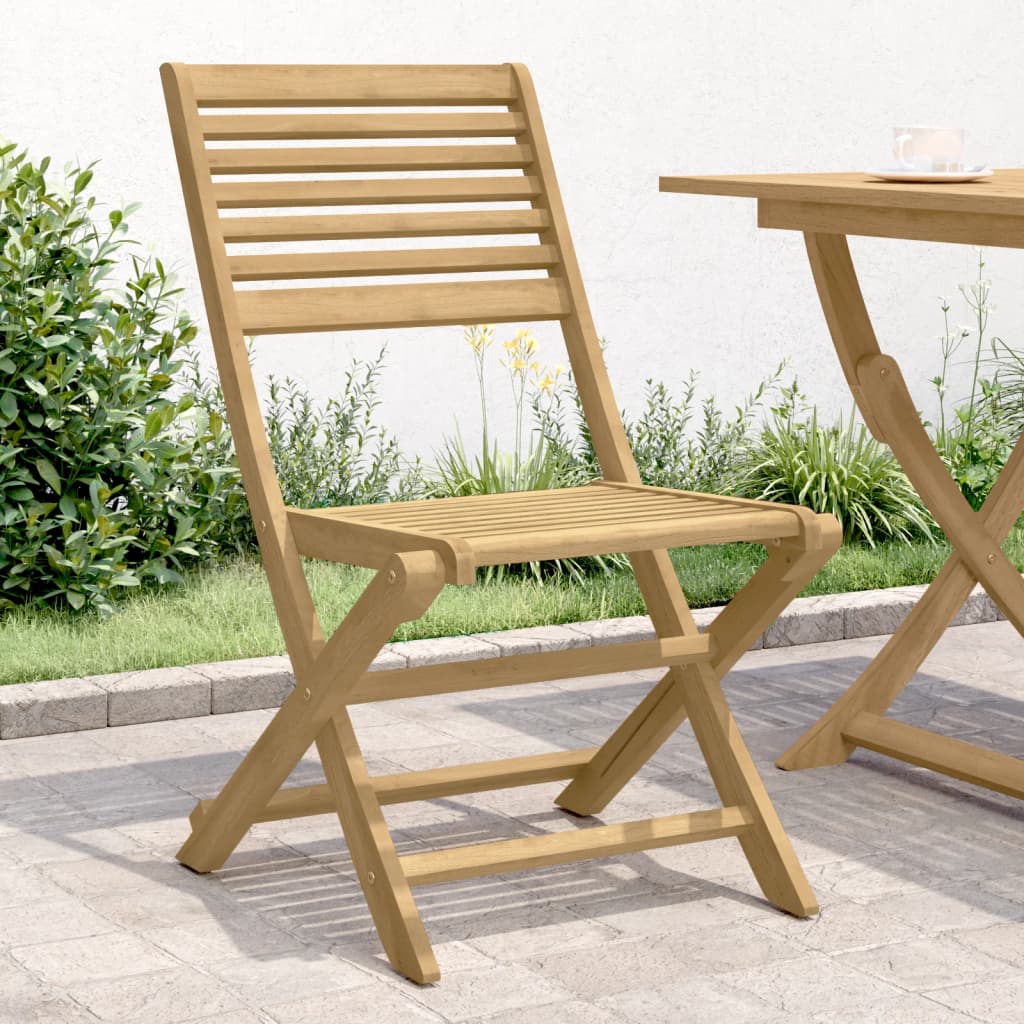 Folding Garden Chairs 2 pcs 48.5x61.5x87 cm Solid Wood Acacia