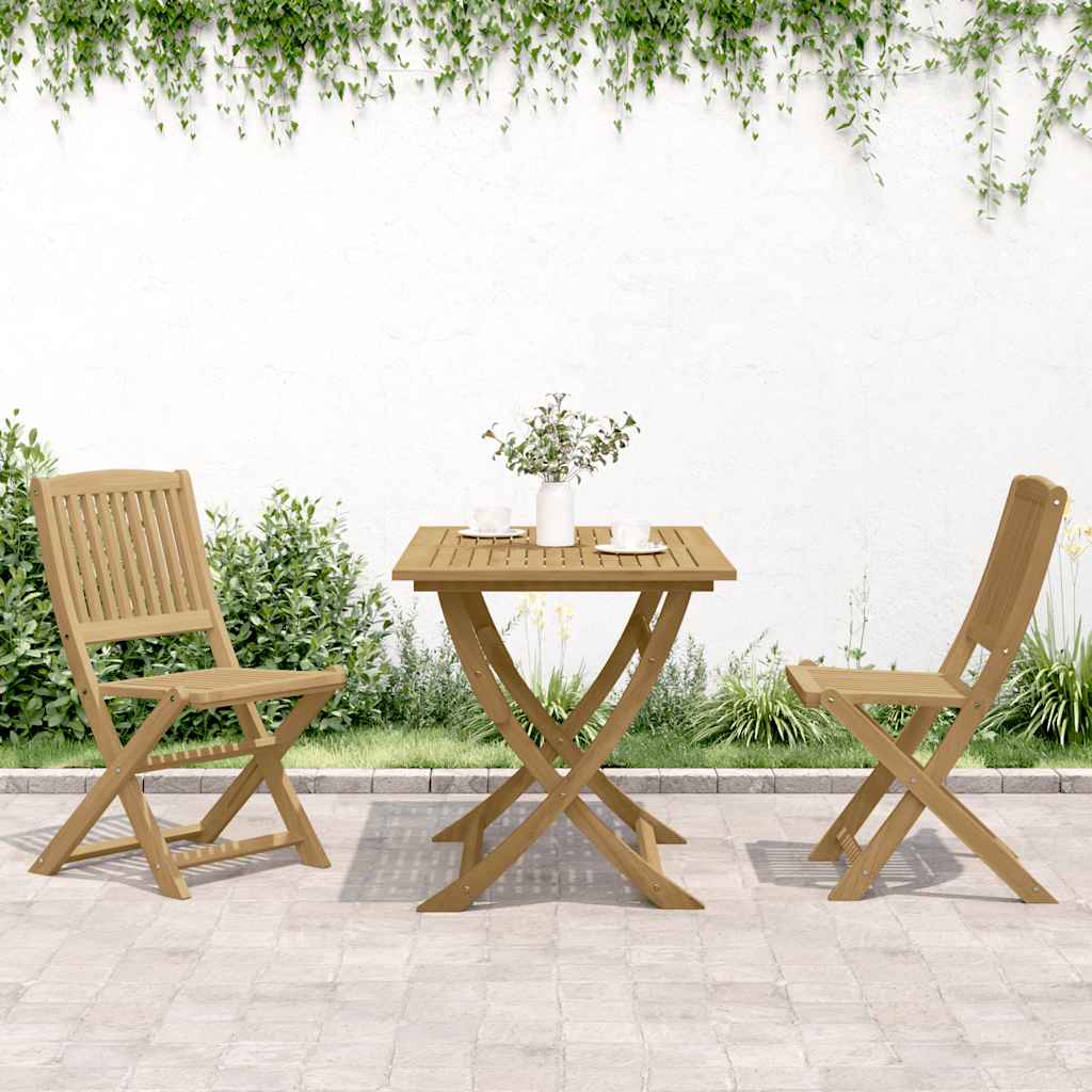Folding Garden Chairs 2 pcs 57x48.5x90 cm Solid Wood Acacia