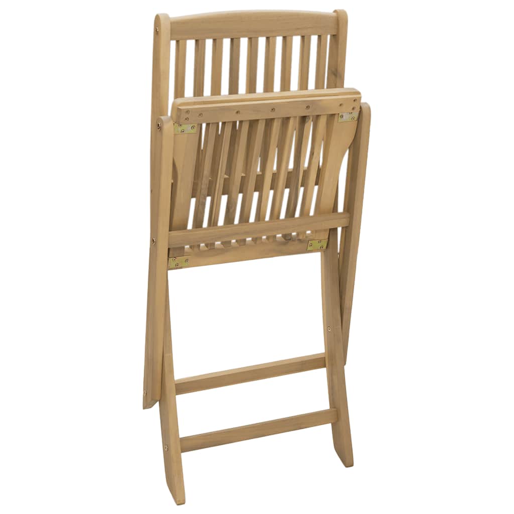 Folding Garden Chairs 2 pcs 57x48.5x90 cm Solid Wood Acacia