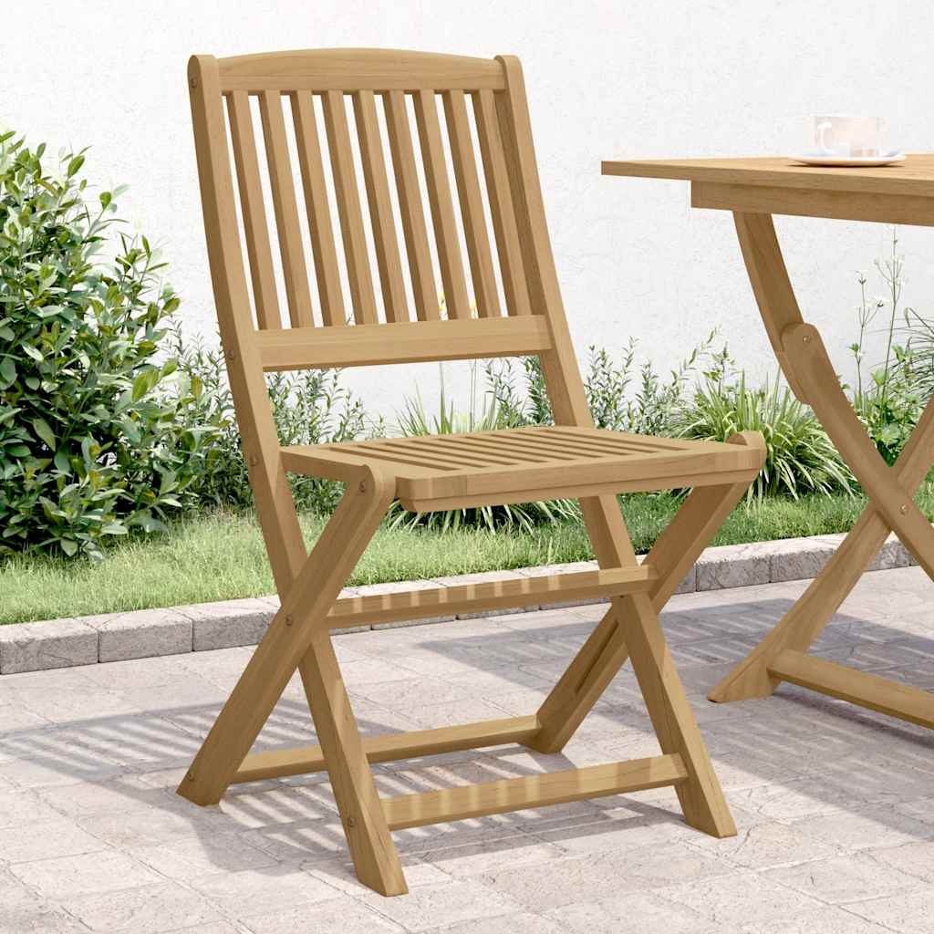 Folding Garden Chairs 2 pcs 57x48.5x90 cm Solid Wood Acacia
