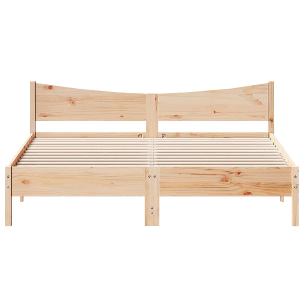 Bed Frame without Mattress 180x200 cm Super King Solid Wood Pine