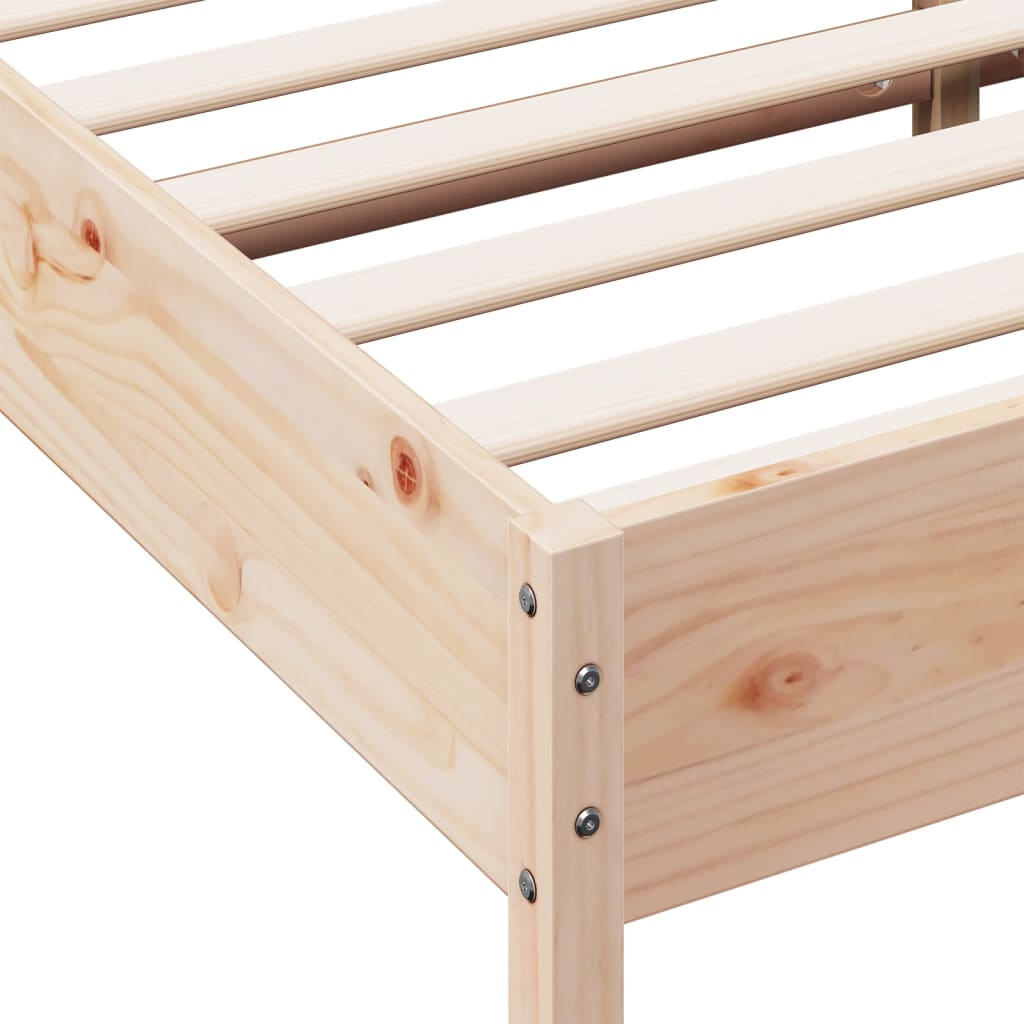 Bed Frame without Mattress 180x200 cm Super King Solid Wood Pine