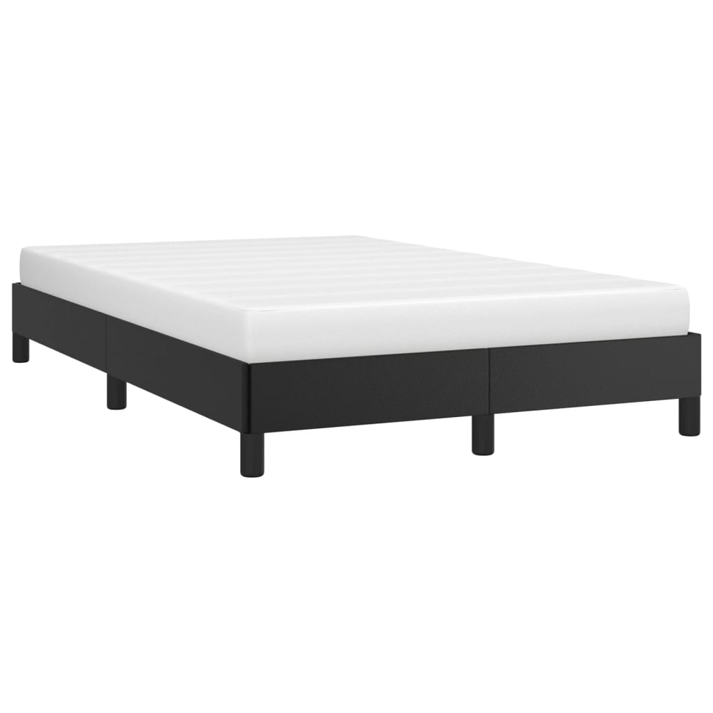 Bed Frame without Mattress Black 120x190 cm Small Double Faux Leather