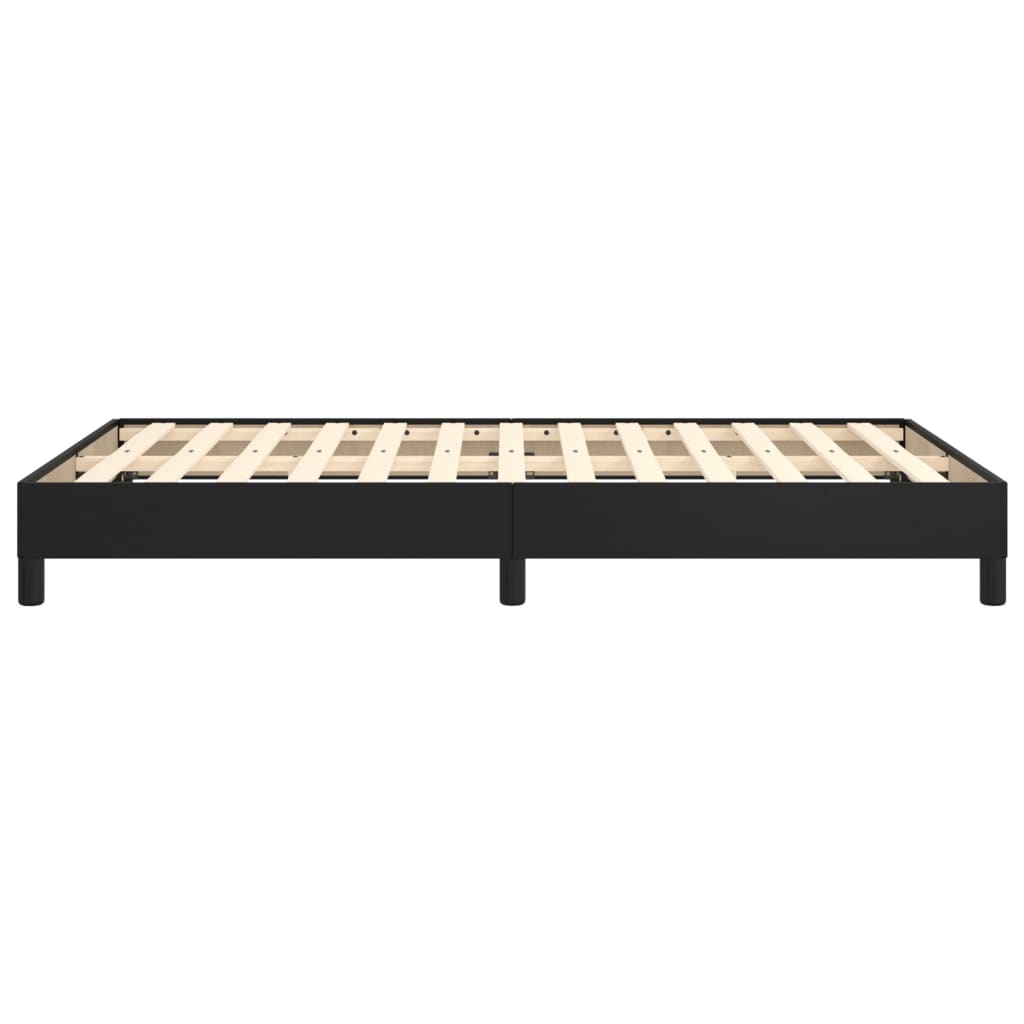 Bed Frame without Mattress Black 120x190 cm Small Double Faux Leather