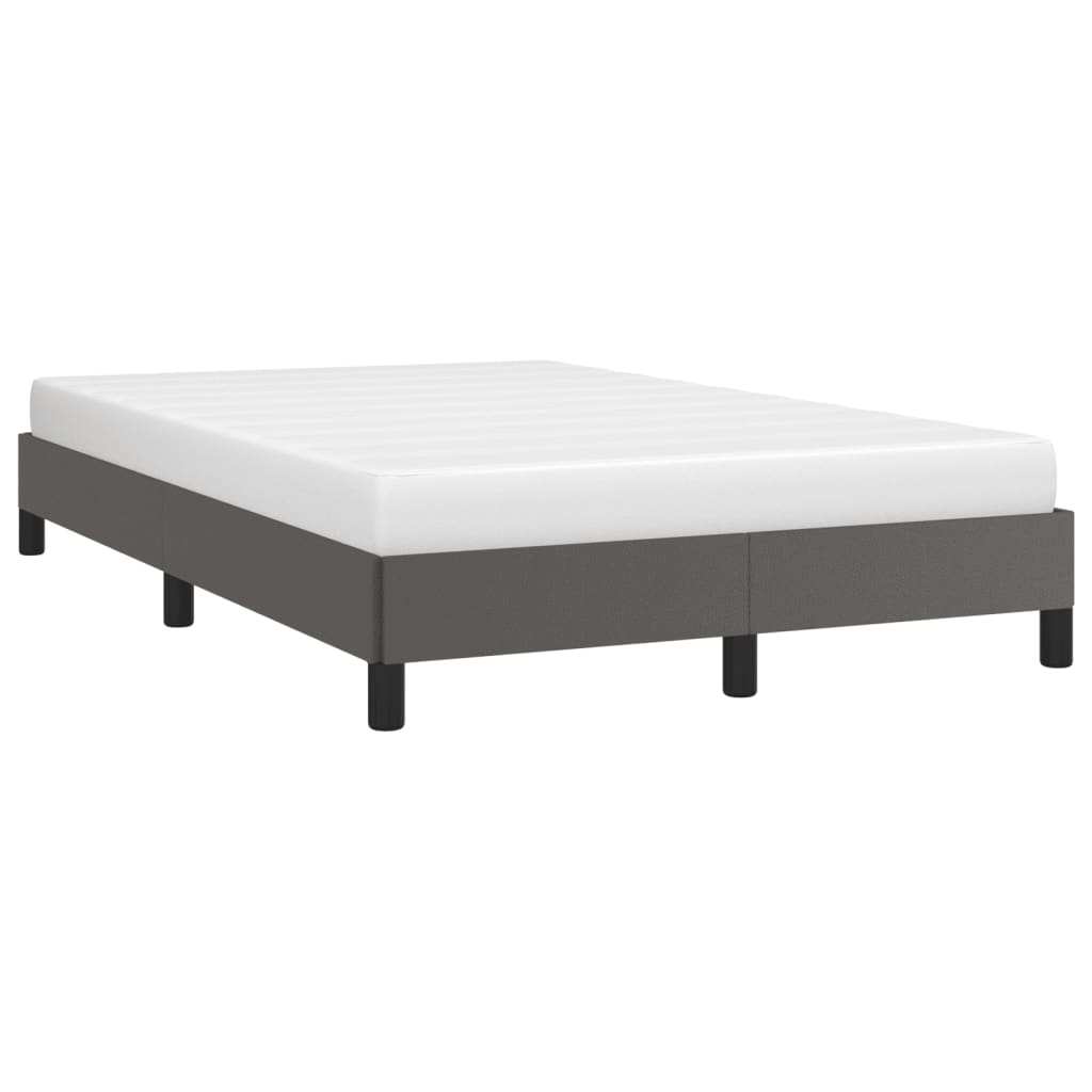 Bed Frame without Mattress Grey 120x190 cm Small Double Faux Leather