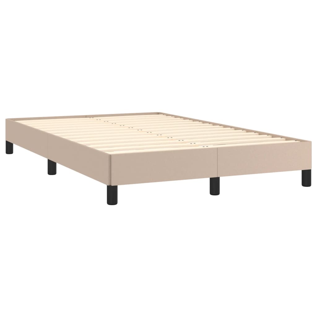Bed Frame without Mattress Cappuccino 120x190 cm Small Double Faux Leather