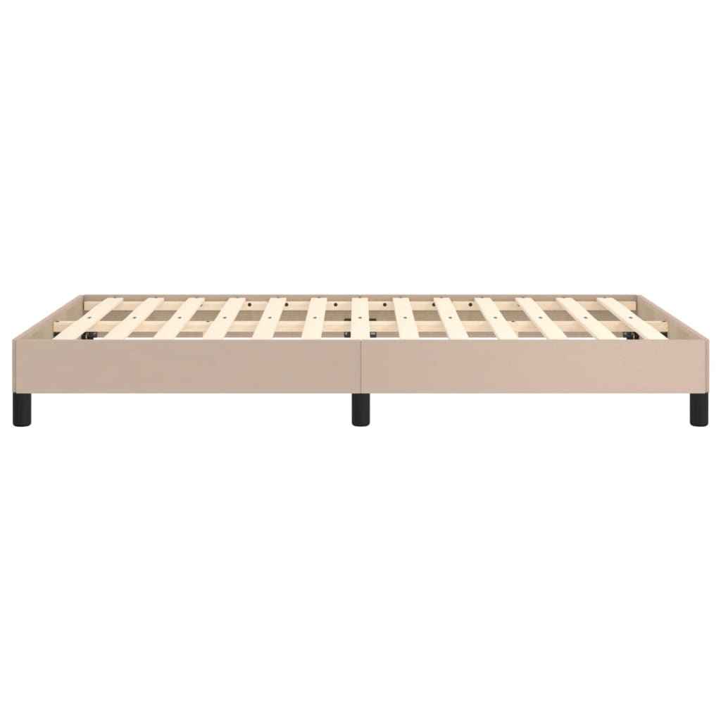 Bed Frame without Mattress Cappuccino 120x190 cm Small Double Faux Leather