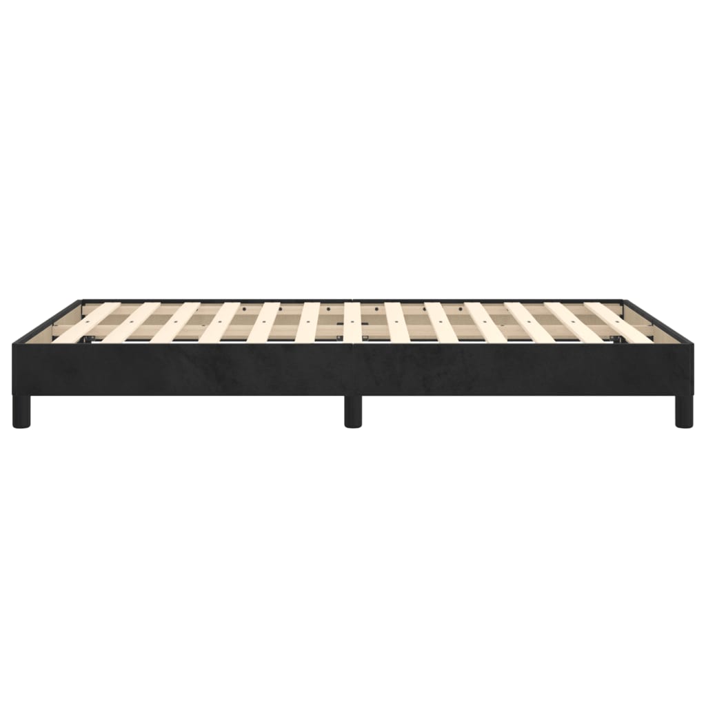 Bed Frame without Mattress Black 120x190 cm Small Double Velvet