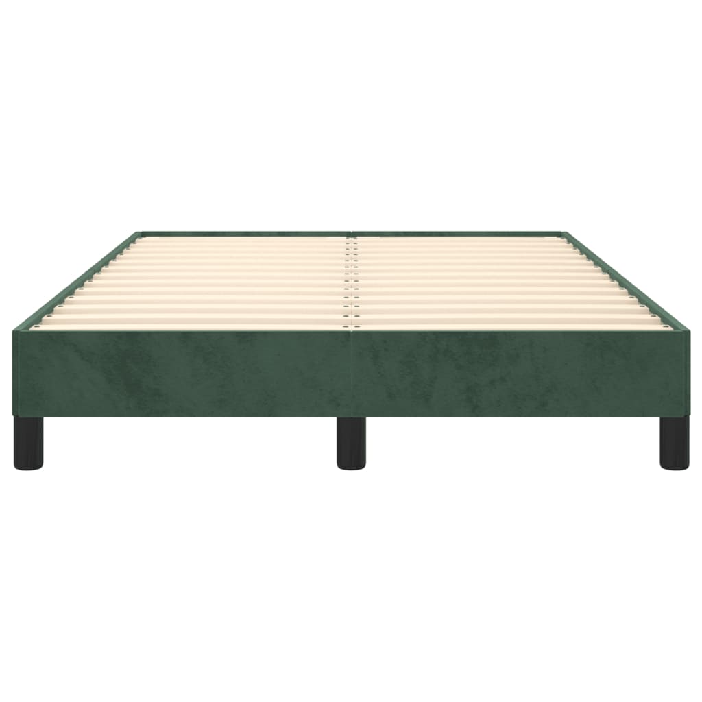 Bed Frame without Mattress Dark Green 120x190 cm Small Double Velvet