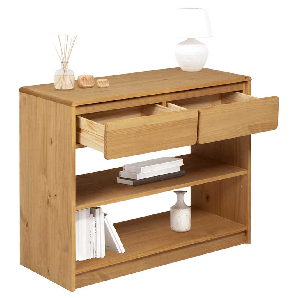 Console Table SAUDA Oak 89.5x36.5x73 cm Solid Wood Pine