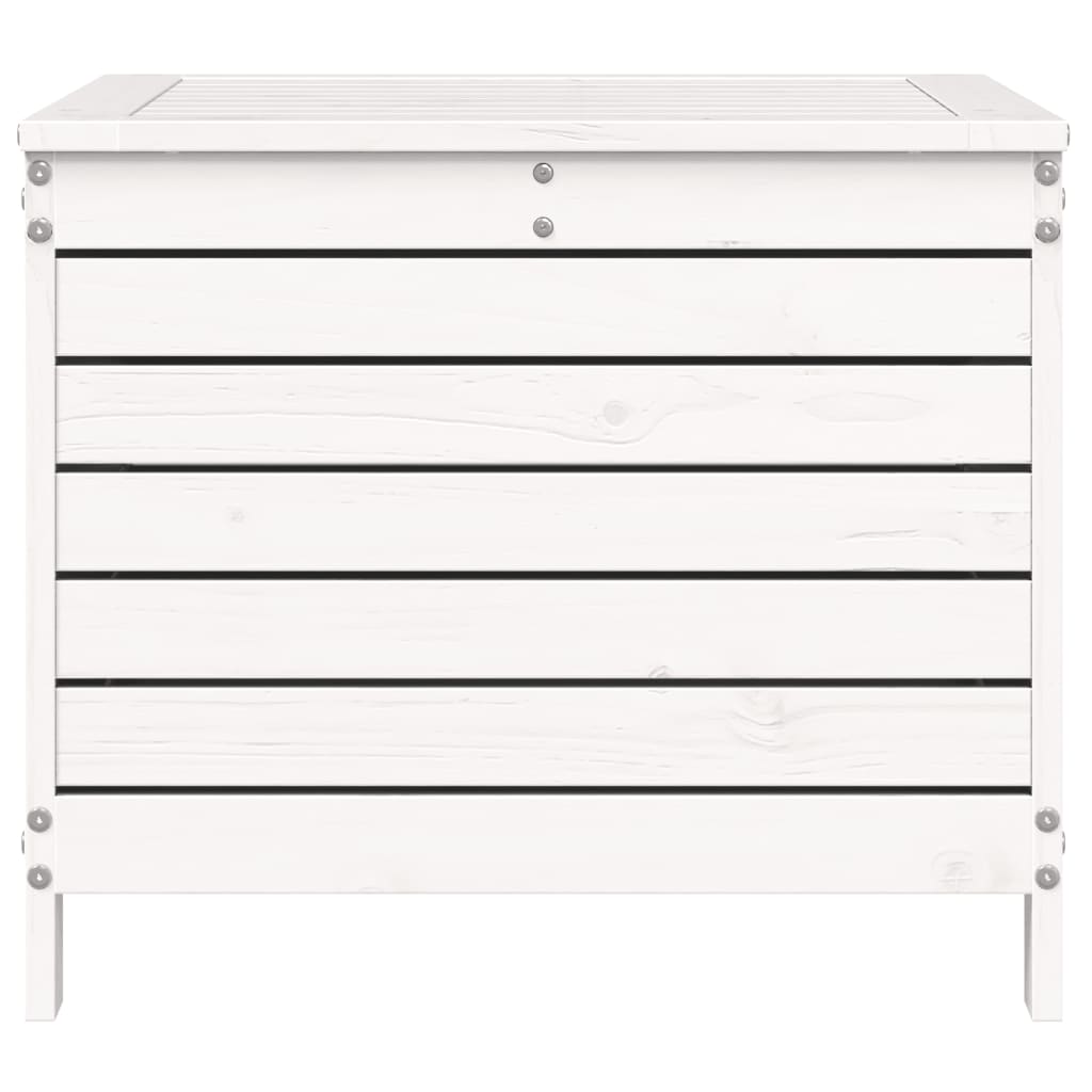 Garden Footstool White 62x63.5x53.5 cm Solid Wood Pine