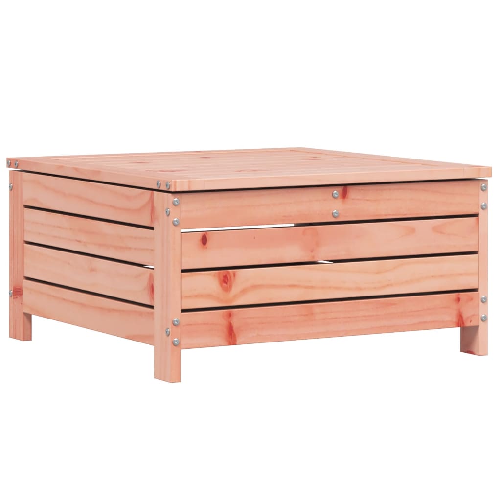 Garden Footstool with Cushion Solid Wood Douglas