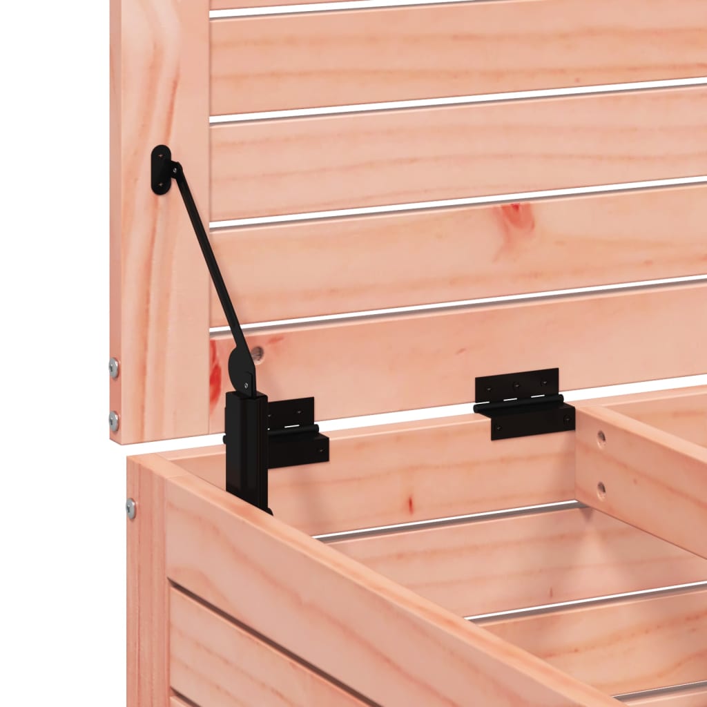 Garden Footstool with Cushion Solid Wood Douglas