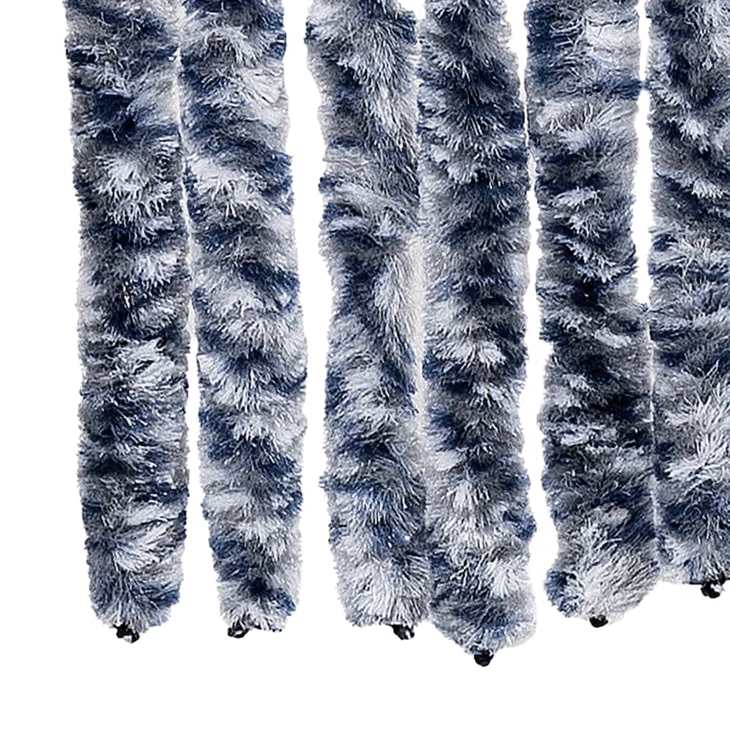 Fly Curtain Blue and White 100x200 cm Chenille