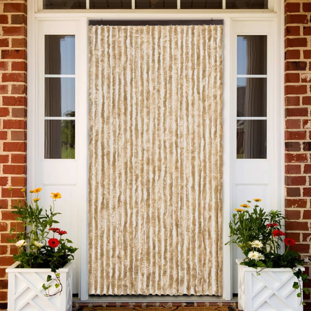 Fly Curtain Beige 100x200 cm Chenille