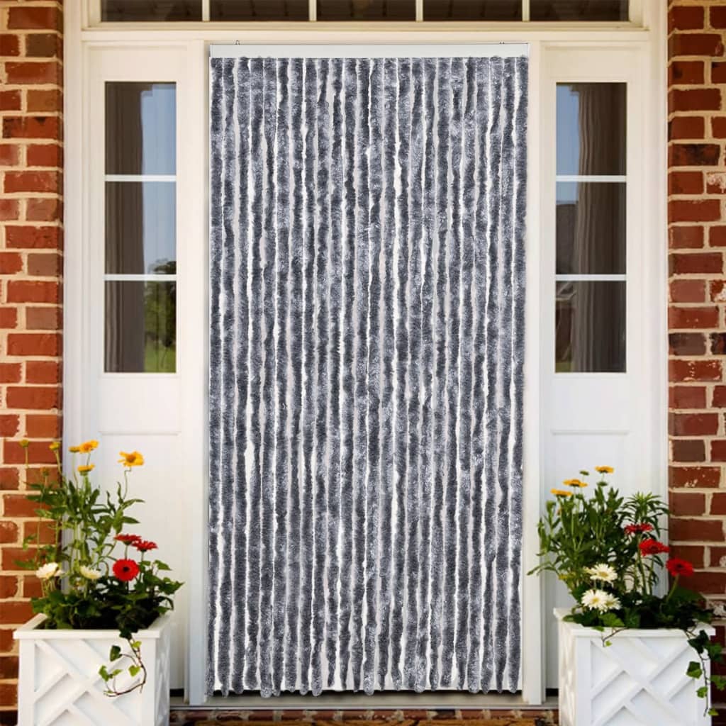 Fly Curtain Silver 100x230 cm Chenille