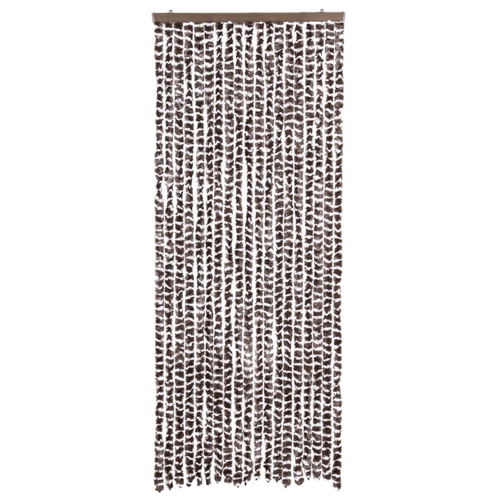 Fly Curtain Brown and White 56x200 cm Chenille
