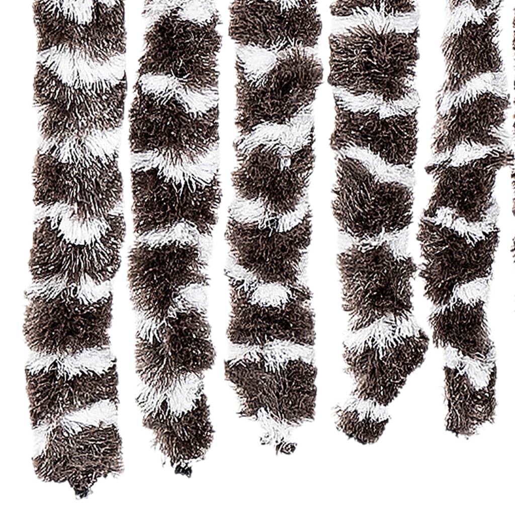 Fly Curtain Brown and White 56x200 cm Chenille